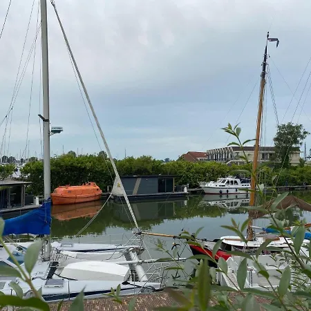 Botel Modern House Boat In With Jetty