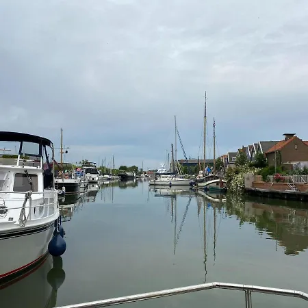 Botel Modern House Boat In With Jetty